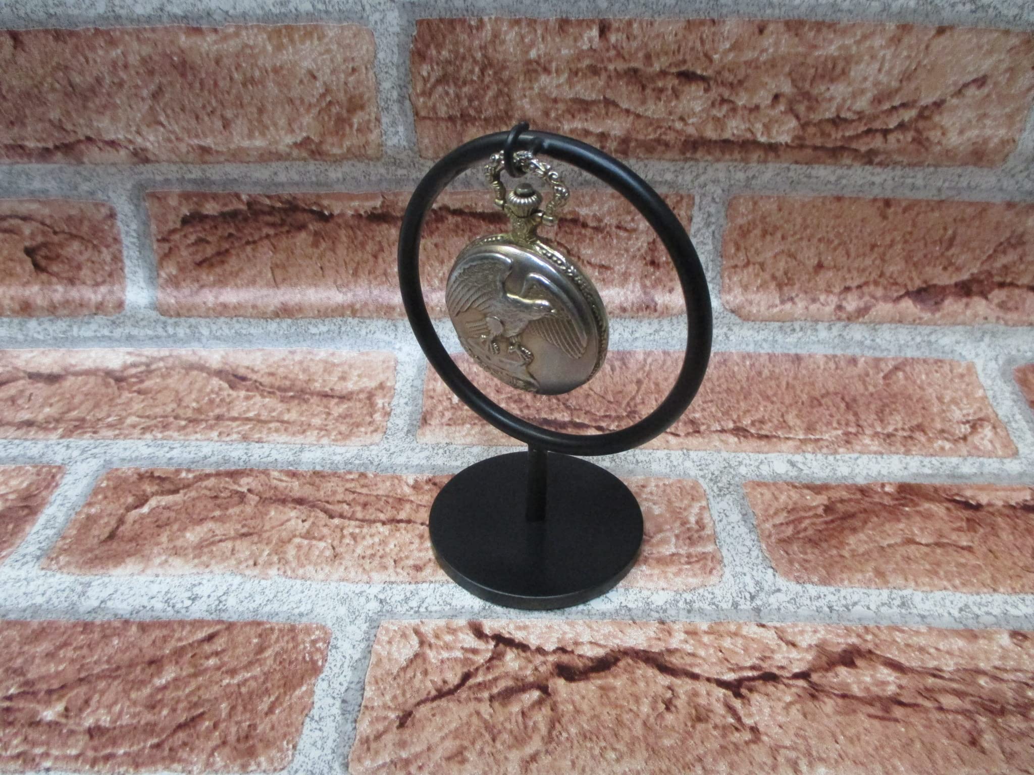 懐中時計スタンド　　ブラックデザインデスク懐中時計ケーススタンド　AKデザイン 懐中時計 スタンド デスク懐中時計ディスプレイスタンド : AK